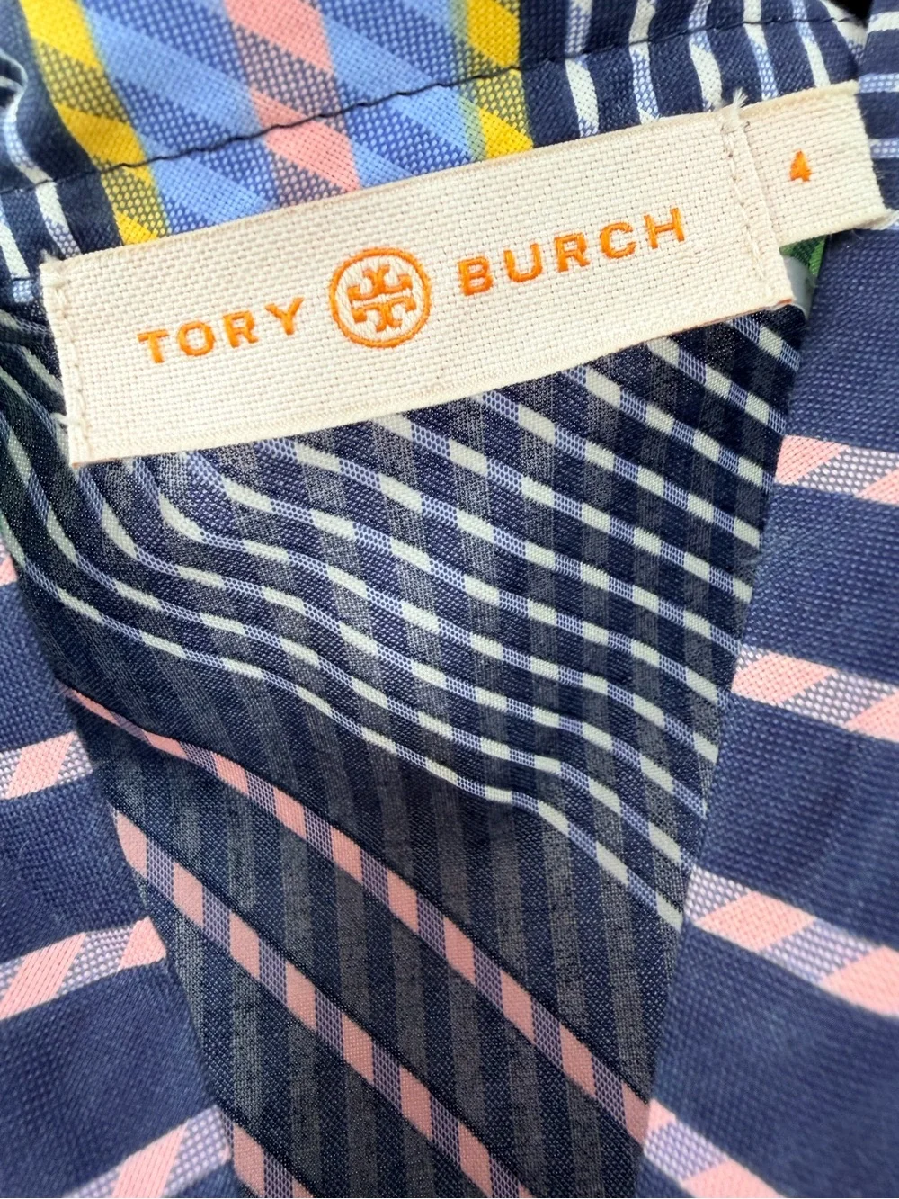 Tory Burch Field Day Bias Stripe Dress 6